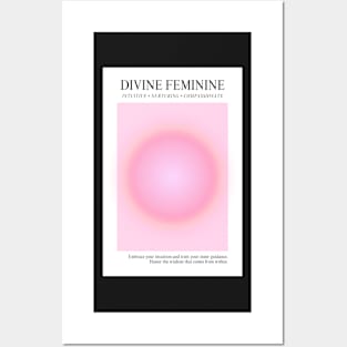 Divine Feminine Pink Aura Posters and Art